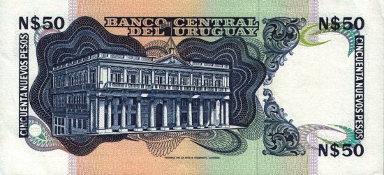 Uruguay - 50 Nuevo Pesos (1988 - 1989) - Pick 61A
