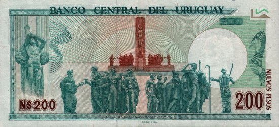 Uruguay -200 Nuevo Pesos (1986) - Pick 66