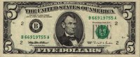 United States of America - 5 Dollars (1995) - Pick 498