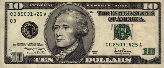 United States of America - 10 Dollars (2001) - Pick 511