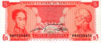 Venezuela - 5 Bolívares (1989) - Pick 70