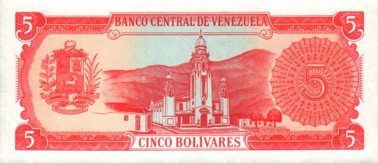 Venezuela - 5 Bolivares (1989) - Pick 70