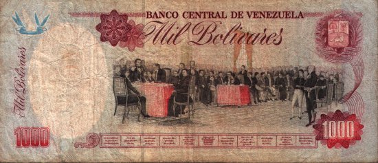 Venezuela - 1,000 Bolivares (1991 - 1992) - Pick 73