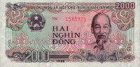 Vietnam - 2,000 Dông (1988) - Pick 107