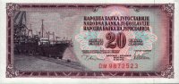 Yugoslavia - 20 Dinara (1978; 1981) - Pick 88