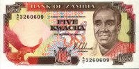 Zambia - 5 Kwacha (1989) - Pick 30