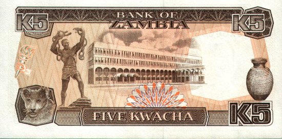 Zambia - 5 Kwacha (1989) - Pick 30