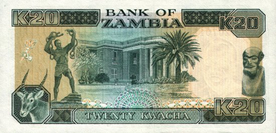 Zambia - 20 Kwacha (1989 - 1991) - Pick 32